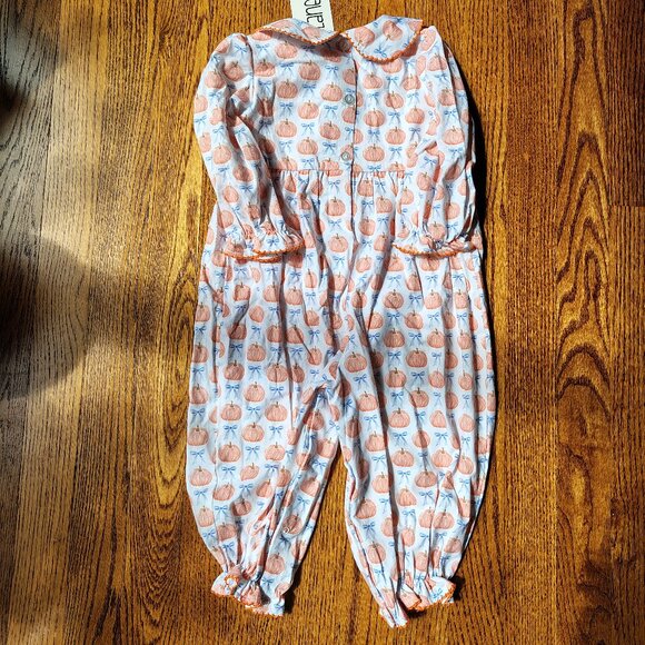 Pumpkin long romper, 18m, Delany, NWT - Picture 4 of 4